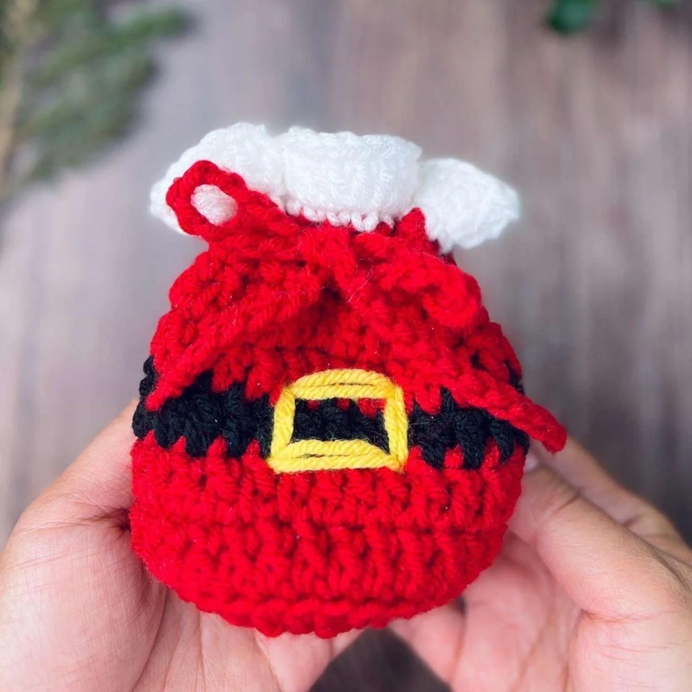 Crochet Christmas Gift Bag